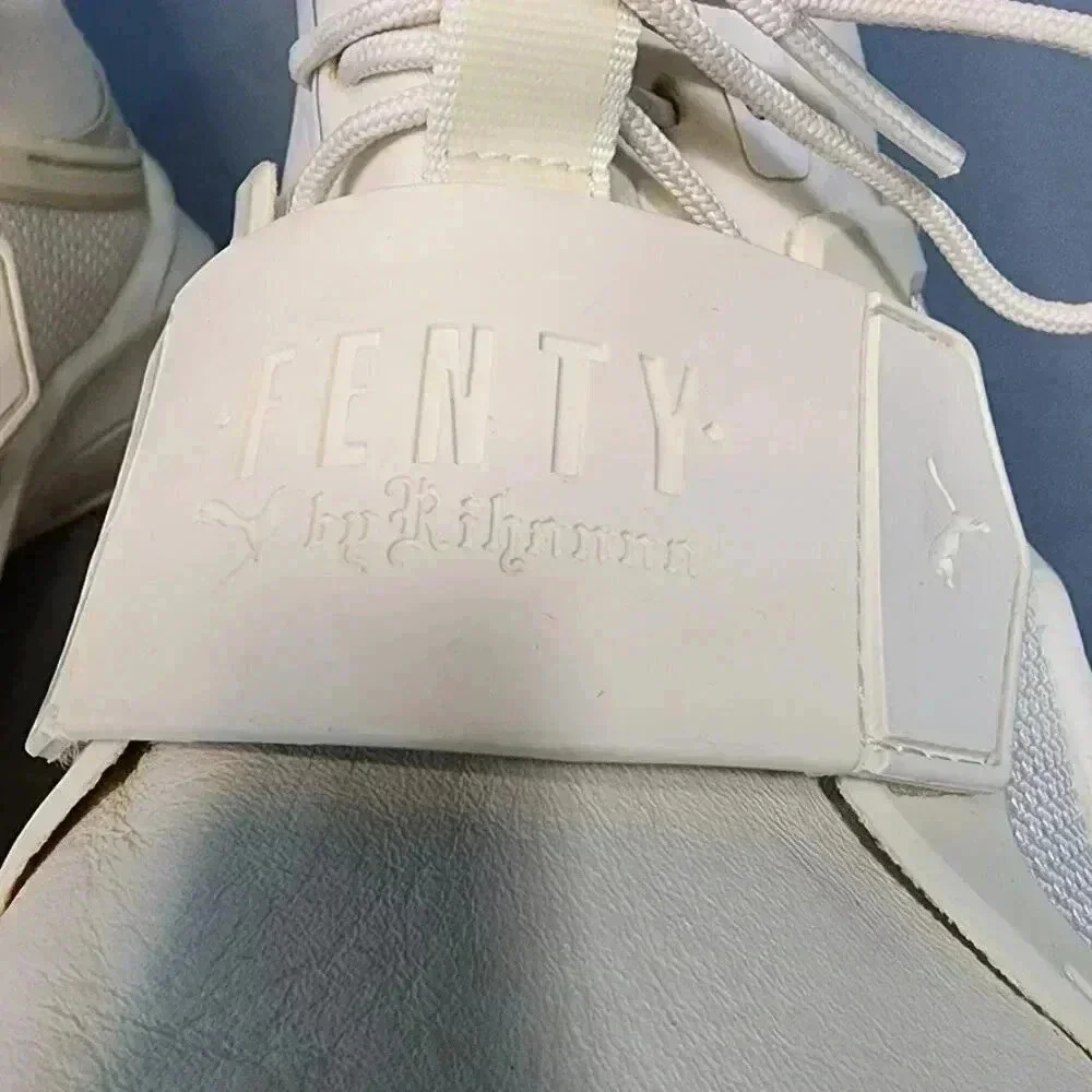 Puma x Fenty by Rihanna Off White Sesame Trainers Women's Size‎ 6